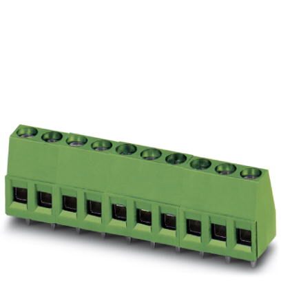 Phoenix Contact PCB Terminal Block; MKDS 1.5/12-5.08; 12 Positions; 17.5A; 400V; #26 - 14; Screw w/ Tension Sleeve Connection; Green